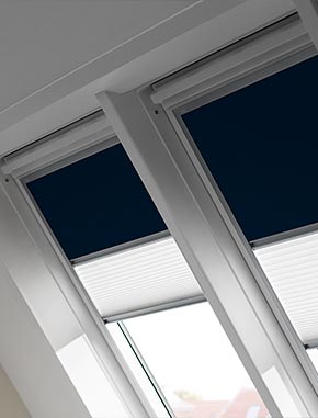 Velux verduisterend rolgordijn plissé